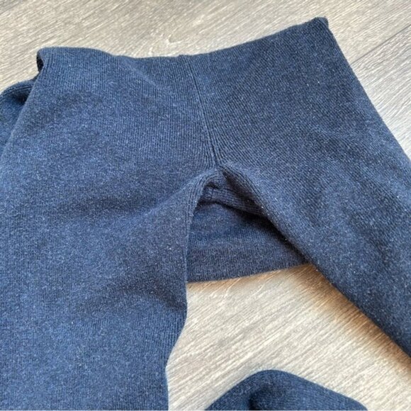 Aritzia Tna Women's Knit Leggings Y2k 2000s Navy Blue Size Small Cozy Neutral - Picture 13 of 14